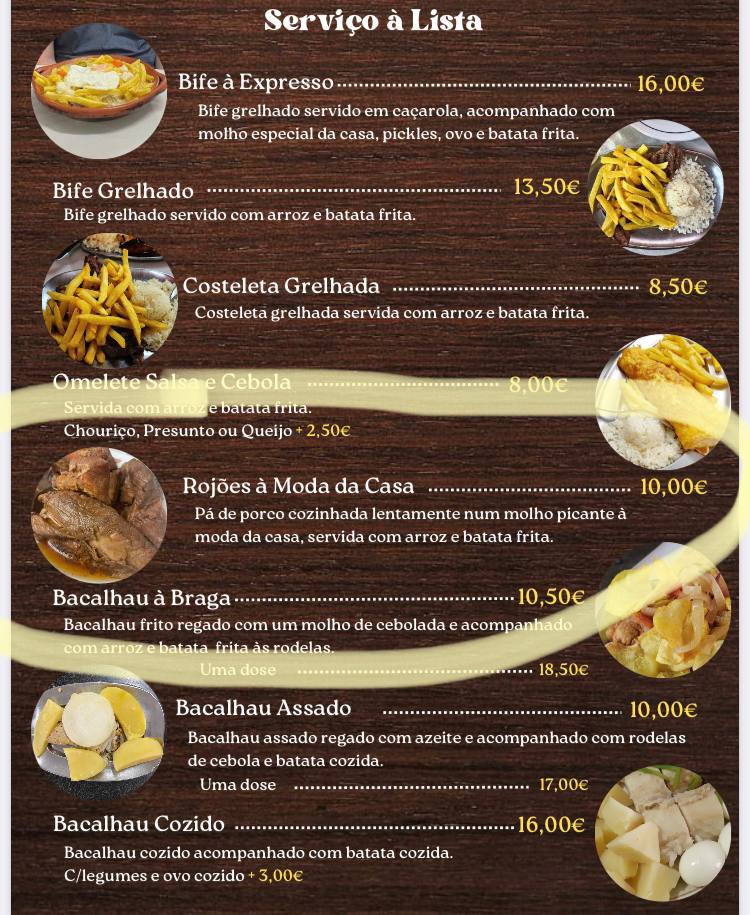 Menu of Casa Expresso