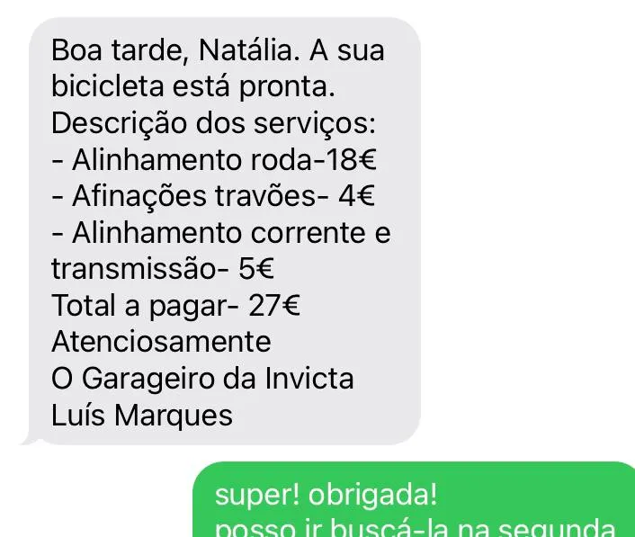 Prices at o Garageiro da Invicta